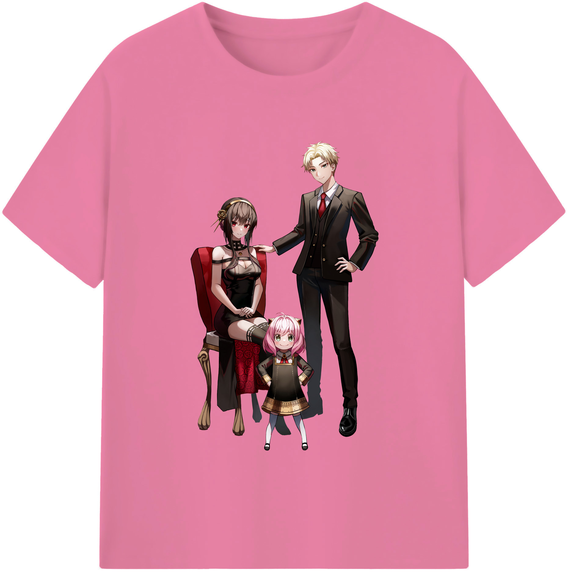 （画像用） SPY×FAMILY间谍家家酒 綿100％半袖Tシャツ（フロントプリント）
